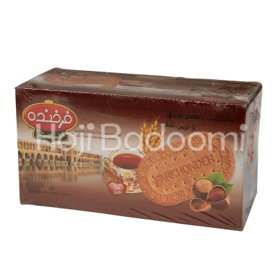 بیسکویت با طعم فندق و تزیین شکر فرخنده 900 گرم