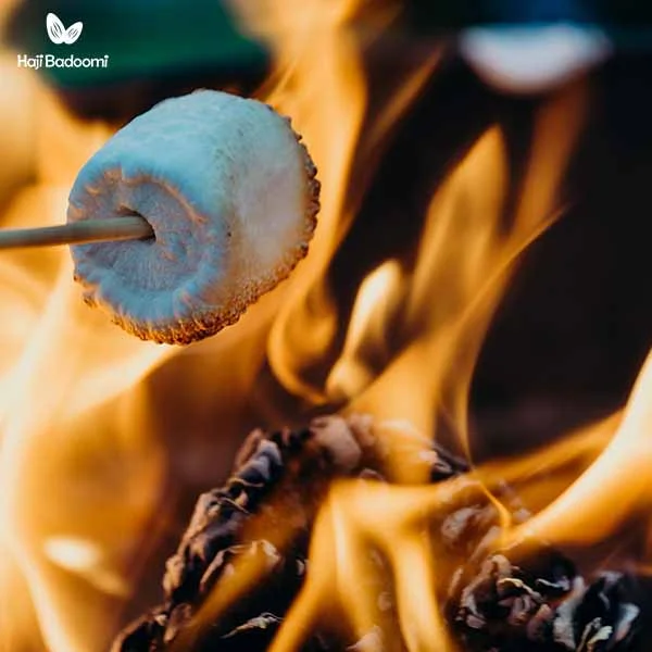 روشهای مصرف مارشمالو: 1. مارشمالو کبابی