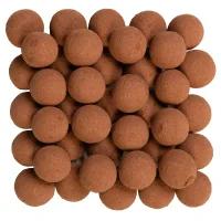 دراژه شیری با مغز نخودچی و روکش پودر کاکائو