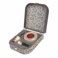 باکس هدیه زعفران یک مثقال طرح ترمه