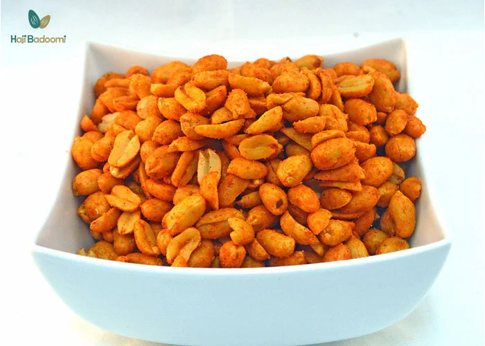 قیمت بادام زمینی روکش دار با طعم باربیکیو