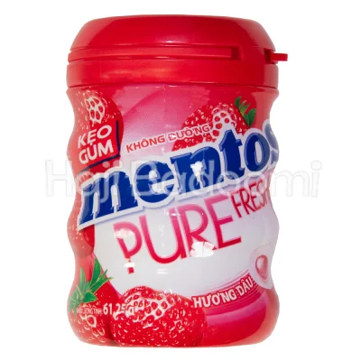 آدامس منتوس قوطی طعم توت فرنگی 60 گرم