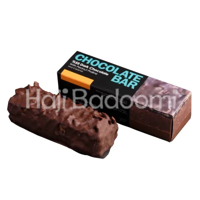 شکلات بار تلخ پرالین بادام زمینی ساعدی نیا 60 گرم