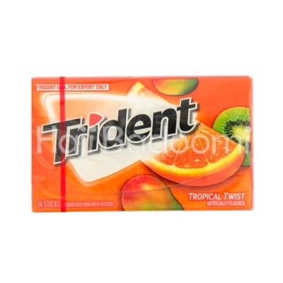 آدامس تریدنت بدون شکر با طعم میوه های گرمسیری 27 گرمی