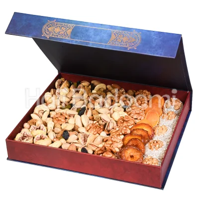 باکس آجیل یلدا طرح انار 1200 گرمی