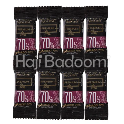 شکلات تلخ 70 درصد مگا استار