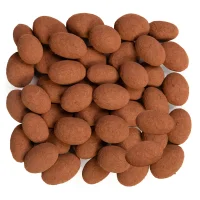 دراژه شیری با مغز بادام زمینی و روکش پودر کاکائو