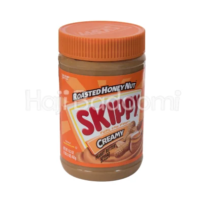 کره بادام زمینی تفت داده شده با عسل اسکیپی - نارنجی