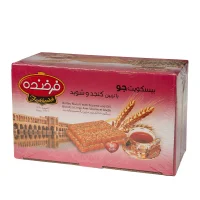 بیسکویت جو با تزئیین کنجد و شوید فرخنده 850 گرم