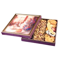 باکس پذیرایی طرح مخمل گلرخ 1000 گرمی