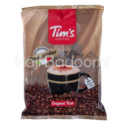 کاپوچینو همراه با پودر مخلوط کاکائو تیمز 20 عددی