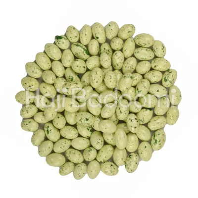 دراژه پسته با روکش شکلات سفید