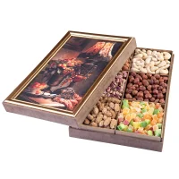 باکس آجیل طرح مخمل روشنا 1000 گرمی