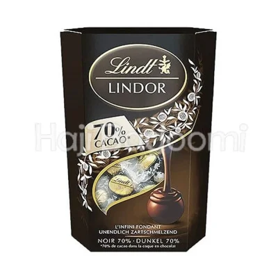 شکلات کادویی لینت لیندور تلخ 70 درصد 200 گرمی