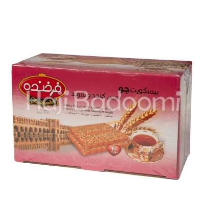بیسکویت جو با تزئیین کنجد و شوید فرخنده 850 گرم