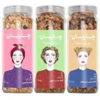 سه طعم موسلی شیشه‌ای چاربان