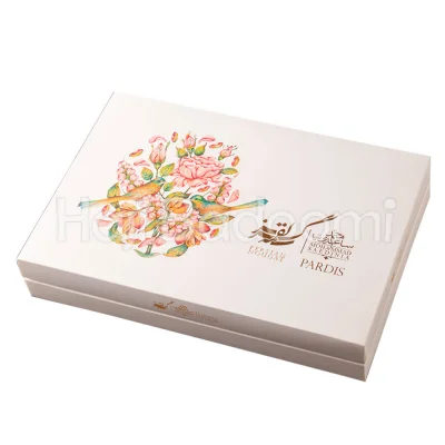 گز محمد ساعدی نیا لقمه عسلی 25 درصد مغزپسته طرح پردیس 572 گرمی