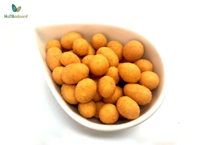 کالری بادام زمینی روکش دار با طعم پنیری