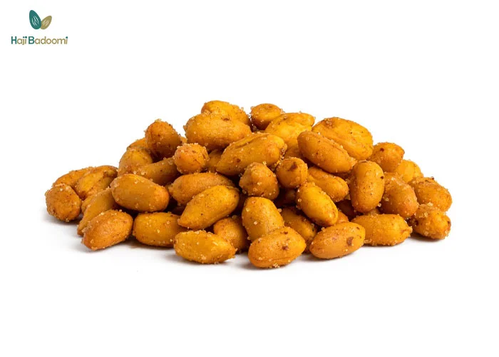 خرید بادام زمینی روکش دار با طعم باربیکیو