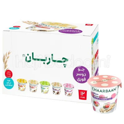 باکس ۱۲ تایی اوتمیل توت فرنگی