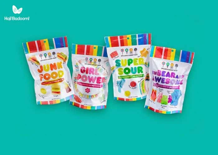 بستهبندیهای جذاب و رنگارنگ آبنباتها