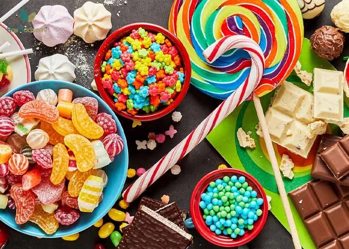 خرید آبنبات از فروشگاه حاجی بادومی