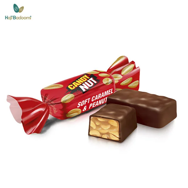 خرید شکلات کندی نات روشن کارامل و بادام زمینی