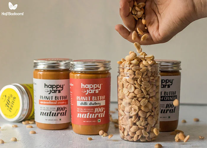 خرید کره بادام زمینی از فروشگاه آجیل و تنقلات حاجی بادومی