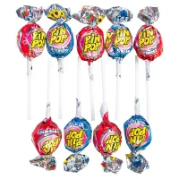 آبنبات چوبی آدامسی خنک پین پاپ با طعم بلوبری لیمو و توت فرنگی