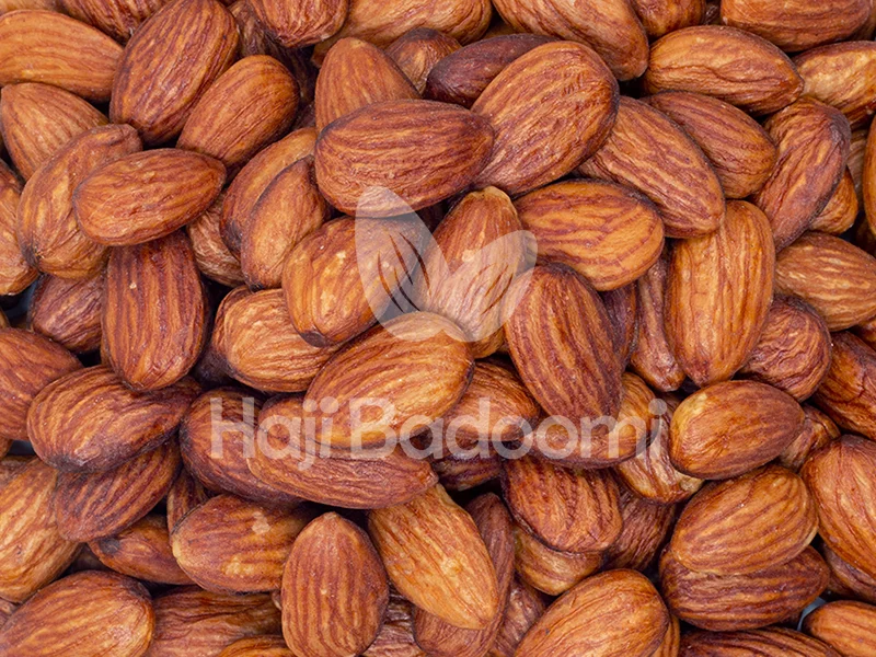 خواص زیاد مغز بادام خارجی شور درشت اعلا