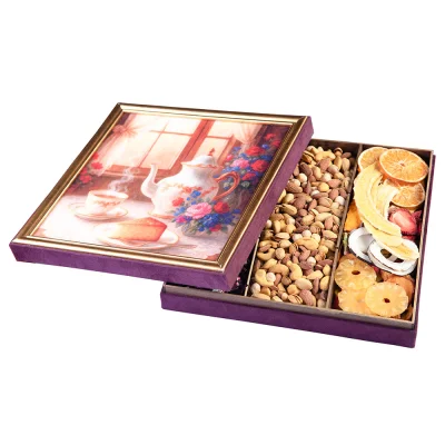 باکس پذیرایی طرح مخمل گلرخ 1000 گرمی