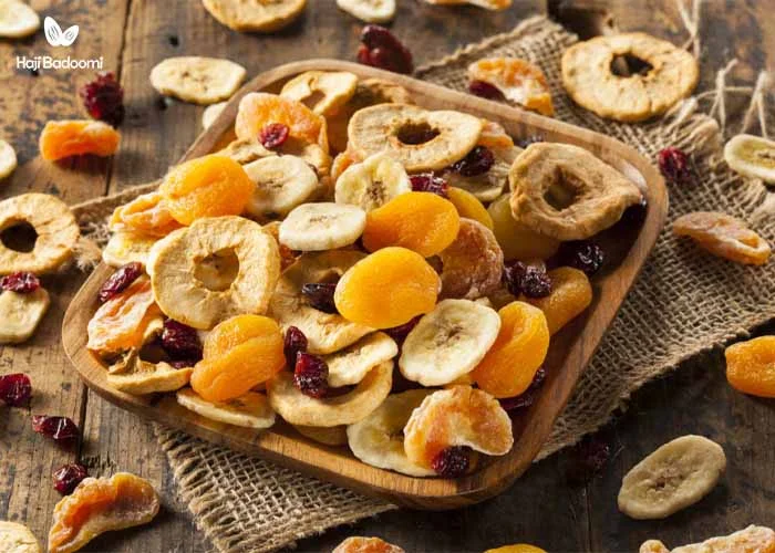 تفاوت چیپس میوه با میوه‌ خشک شده