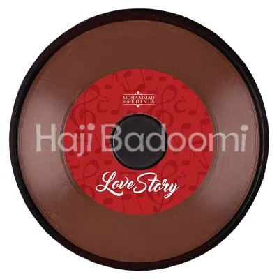 شکلات کادویی شیری صفحه گرام لاو استوری محمد ساعدی نیا 140 گرمی