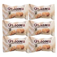 ویفر اوتلومی آکوند با مغز کرم کارامل و بادام زمینی و برنج بفکی